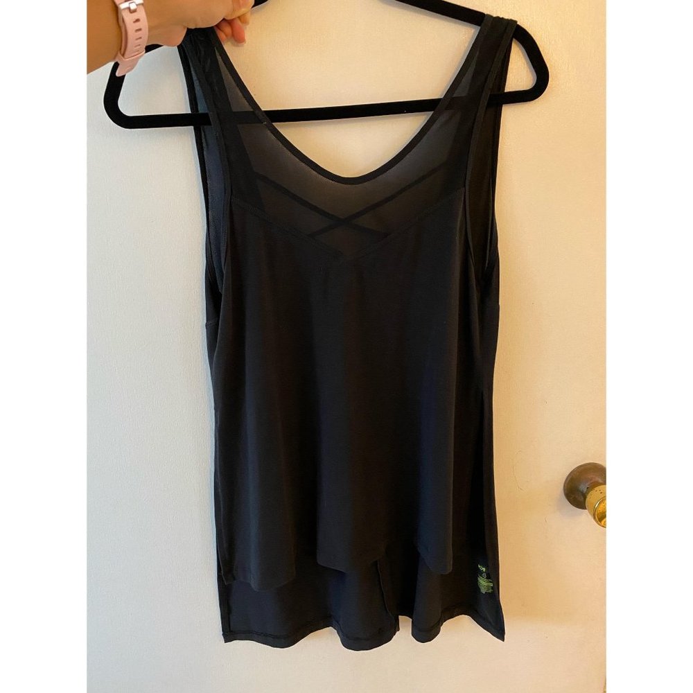 POPFLEX Black Mesh Tank Top - Picture 5 of 10